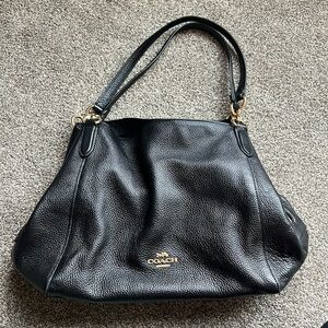 Coach Hallie Shoulder Bag, Black, F80268. Excellent Condition.